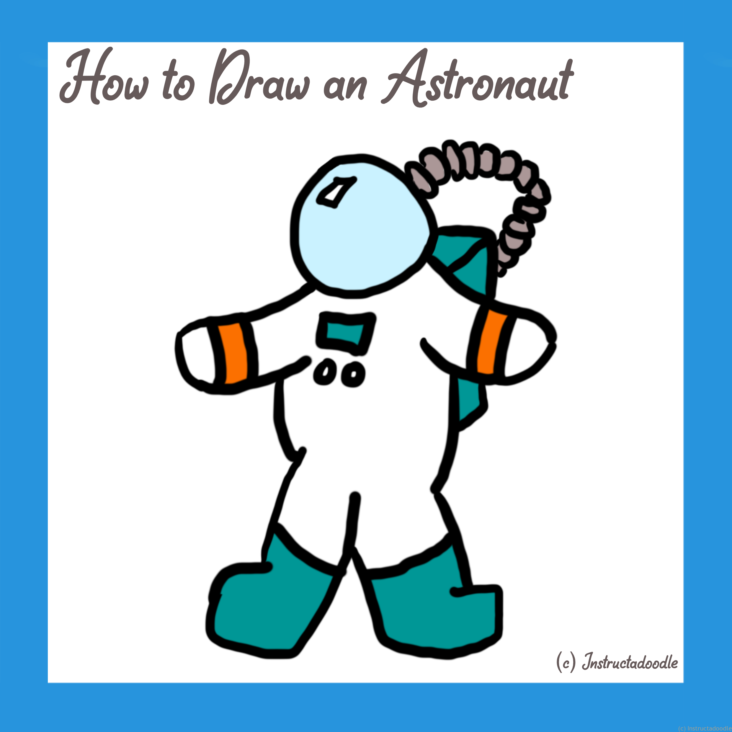 draw an astronaut step by step